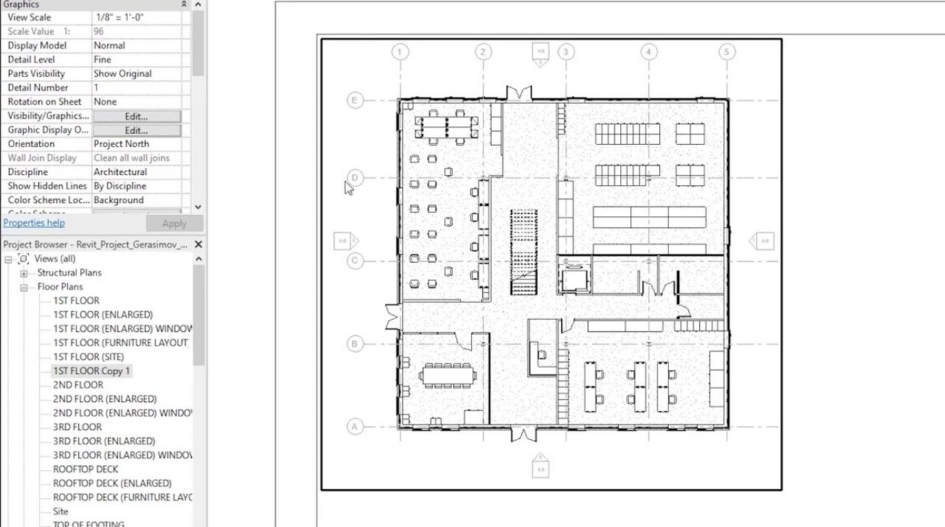 Commercial Building — Autodesk Revit 2D As-Built Plantroom Shop Drawing Sheet