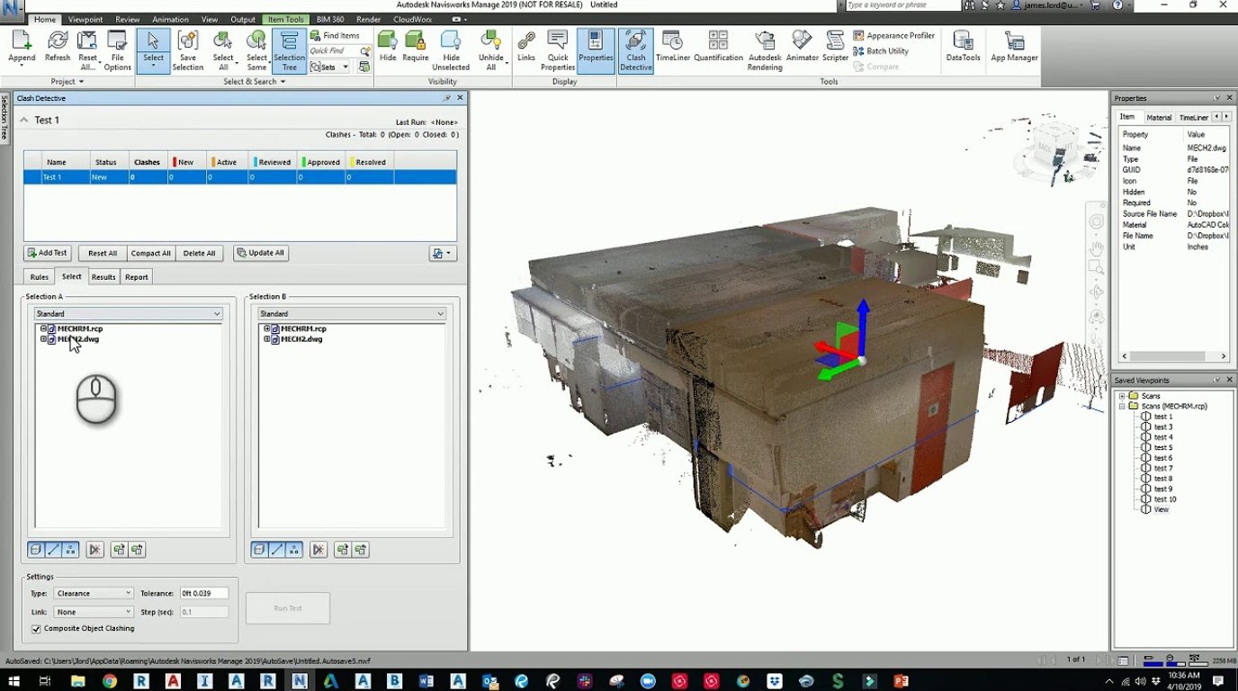 Historical Building — Autodesk Navisworks Scan-to-BIM Clash Detective
